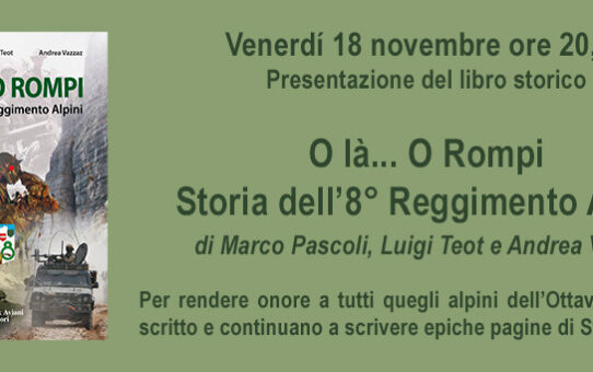 Presentazione libro ottavo alpini